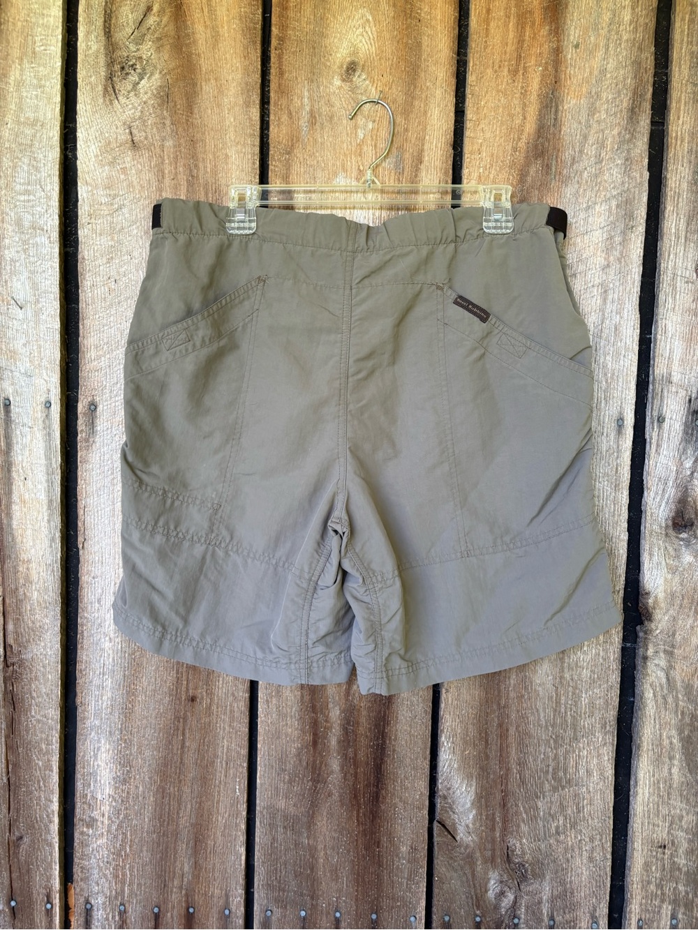Royal Robbins Olive Nylon Cargo Hiking Shorts Men's Large Belted Outdoor Travel - Picture 2 of 5
